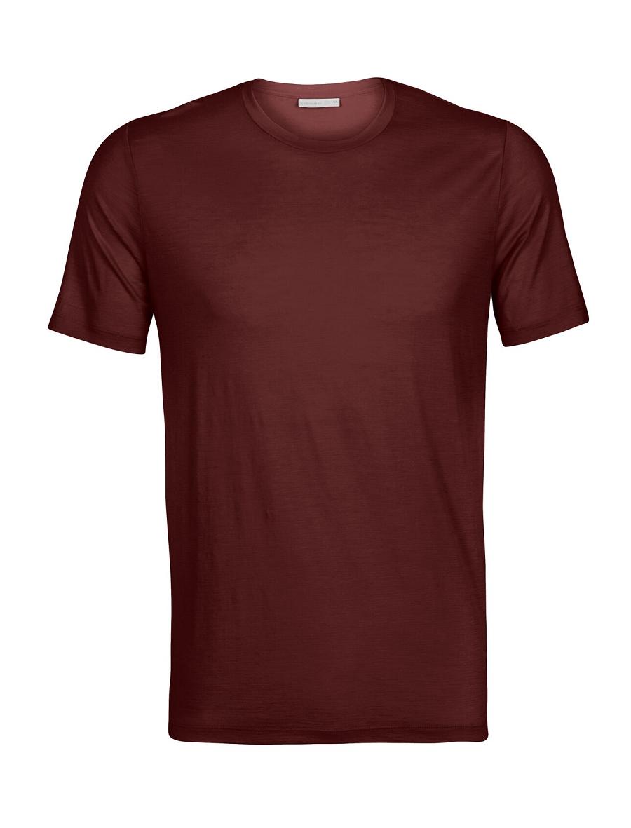 T Shirts Icebreaker Merino Tech Lite II Corta Sleeve Tee Homme Rouge | FR 1163VRWD